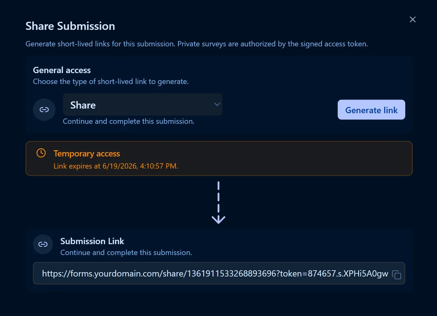 Endatix pre-filled form interface